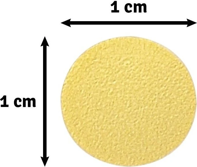 Vaessen Creative Hebel-Motivstanzer Mini, Kreis, gold/weiß, 10mm