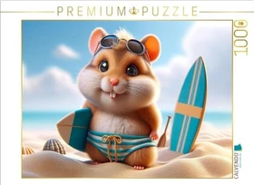 Calvendo Sonnige Strandtage: Der Surf-Hamster und sein Sandabenteuer