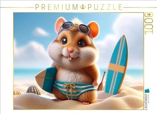 Calvendo Sonnige Strandtage: Der Surf-Hamster und sein Sandabenteuer