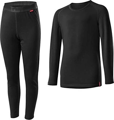 Löffler Transtex Warm Shirt und Hose Set langarm schwarz (Junior)