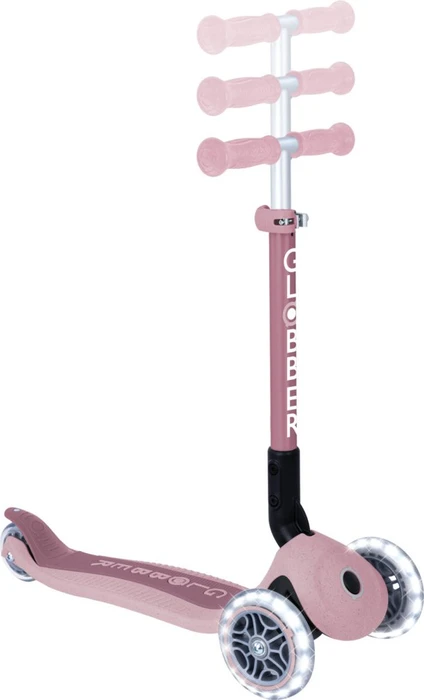 Globber Foldable Lights Ecologic Kickboard berry