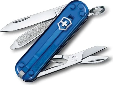 Victorinox Classic SD Taschenmesser blau transparent