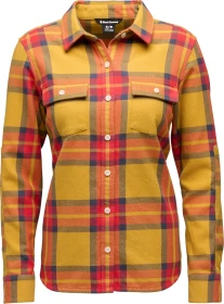 Black Diamond Project Twill Hemd langarm amber/coral red (Damen)