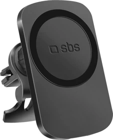 SBS Mobile Schwenkbare Autohalterung mit kabelloser Ladefunktion für MagSafe-kompatible iPhones schwarz
