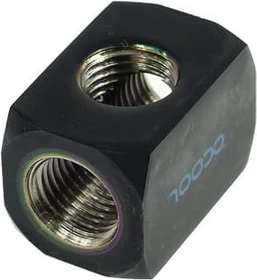 Alphacool Anschlussverteiler 3-Fach G1/4", schwarz