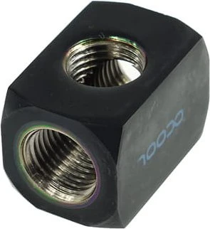 Alphacool Anschlussverteiler 3-Fach G1/4", schwarz