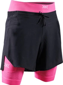 X-Bionic Effektor 2in1 Laufhose kurz black/neo pink (Herren)