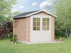 Alpholz Gartenhaus Bremen-28B 270x340cm natur