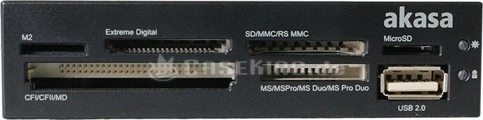 Akasa Internal Multi-Slot-Cardreader, USB 2.0 9-Pin Stecksockel [Stecker]
