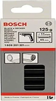 Bosch Professional zäh-elastisch Heißklebepatronen schwarz, 11x45mm, 125g