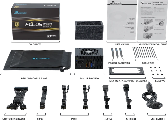 Seasonic Focus SGX 2021 Series SGX-550 550W, SFX