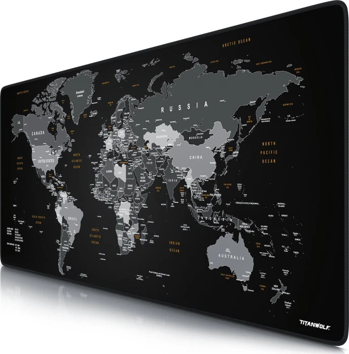 Titanwolf Global XXL Gaming-Mauspad, 900x400mm, schwarz/weiß