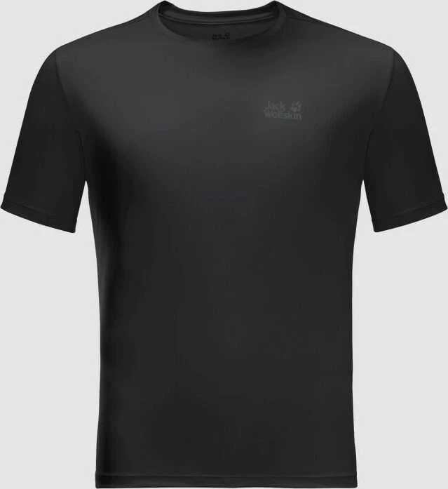 Jack Wolfskin Tech Funktionsshirt kurzarm schwarz (Herren)