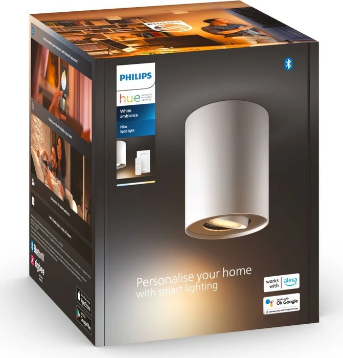 Philips Hue White Ambiance Pillar Spot 1-flammig weiß