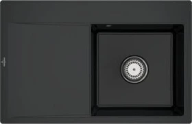 Villeroy & Boch Subway Style 45 Flat flächenbündig Becken rechts pure black