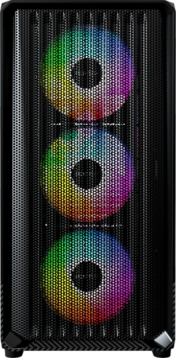 Montech X5M, schwarz, Glasfenster
