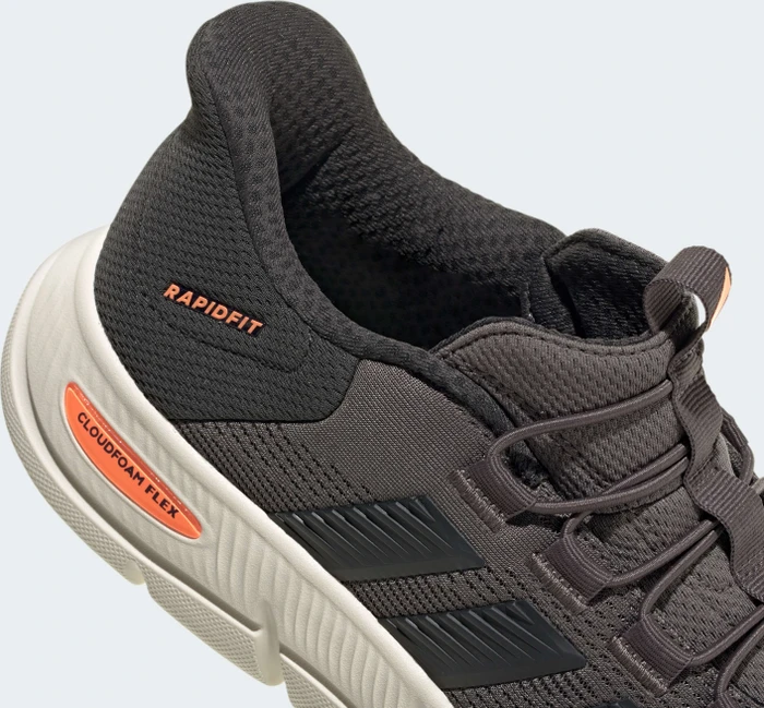 adidas Cloudfoam Flex Rapidfit charcoal/carbon/lucid orange (Herren)