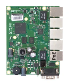 MikroTik RouterBOARD Gigabit Router, 5x RJ-45, PoE PD (RB450Gx4)