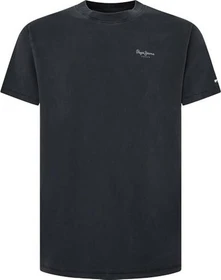 Pepe Jeans Logo T-Shirt kurzarm schwarz (Herren)