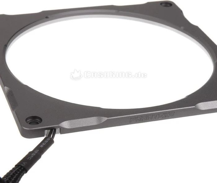 Phanteks Halos Lux Digital RGB LED 140mm Rahmen, Aluminium grau