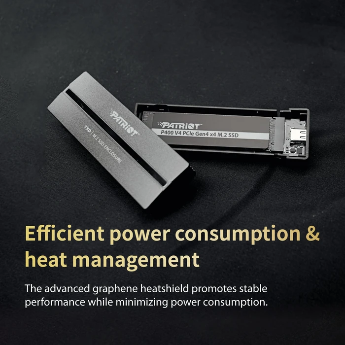 Patriot P400 V4 4TB, M.2 2280 / M-Key / PCIe 4.0 x4, Kühlkörper