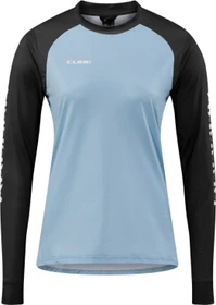 Cube ATX Rundhals Trikot langarm blau/schwarz (Damen)