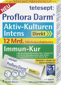 Tetesept Proflora Darm Aktiv-Kulturen Intens Direkt Sticks, 7 Stück