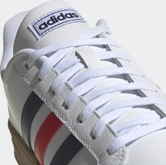 adidas Grand Court cloud white/trace blue/active red