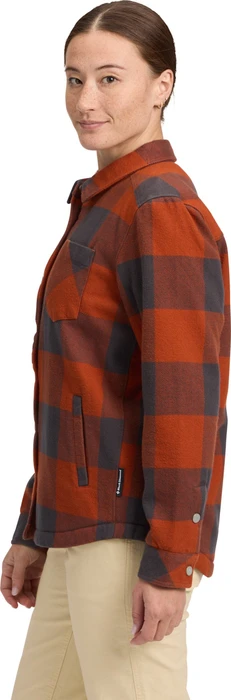 Black Diamond Project Lined Flannel Hemd langarm carbon/burnt sienna (Damen)