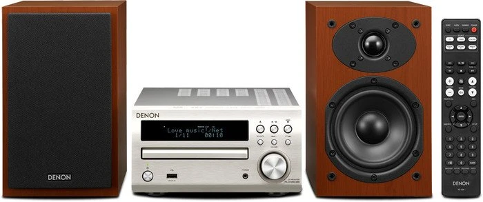 Denon D-M40DAB silber/kirsche