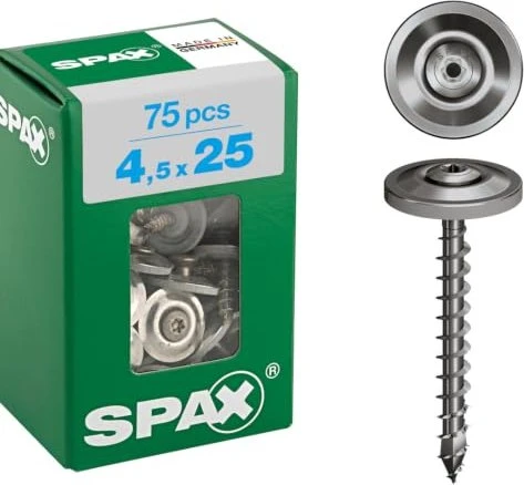Spax 4CUT T-STAR plus T20 Spenglerschraube, 4.5x25mm, 75 Stück