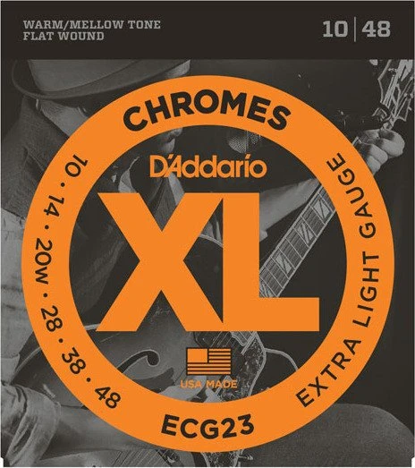 D'Addario XL Chromes Flat Wound Extra Light