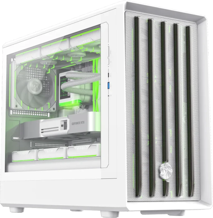 GameMax Claw 360 WH, Glasfenster