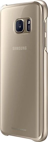 Samsung Clear Cover für Galaxy S7 gold