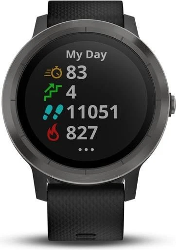 Garmin vivoactive 3 schiefer/edelstahl