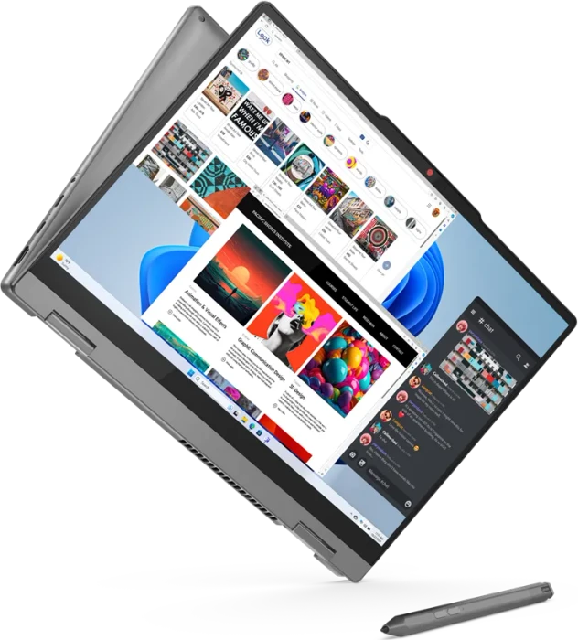 Lenovo IdeaPad 5 2-in-1 14IRH9, Luna Grey, Core i7-13620H, 16GB RAM, 1TB SSD, DE