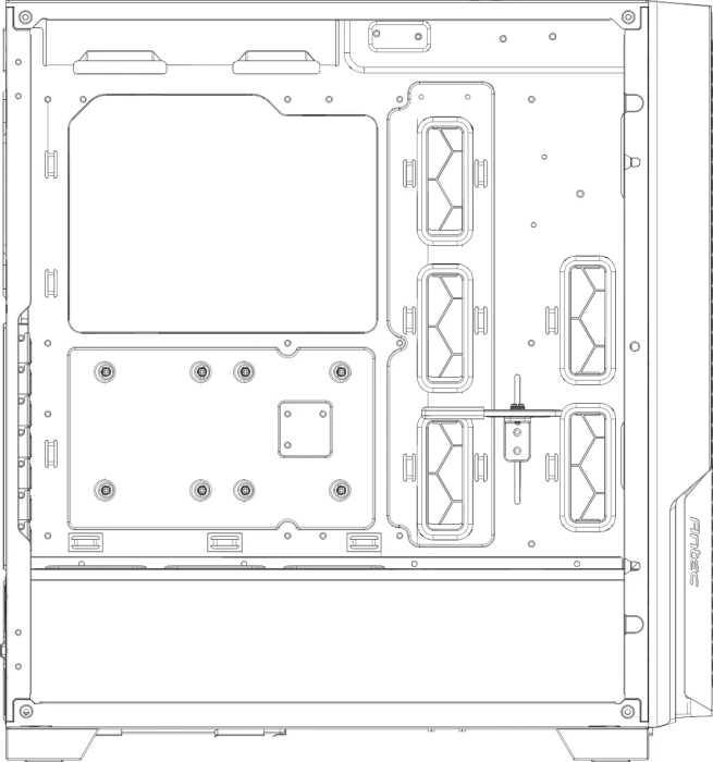 Antec P20C White, weiß, Glasfenster