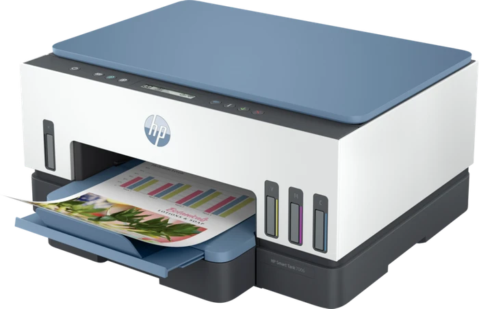 HP Smart Tank 7006 All-in-One dunkelblaue Akzente, Tinte, mehrfarbig