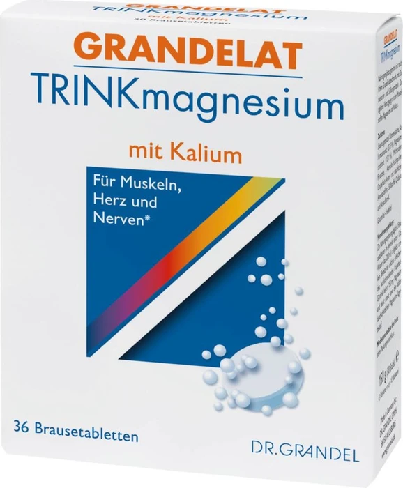 Dr. Grandel Grandelat Trinkmagnesium mit Kalium Brausetabletten, 36 Stück