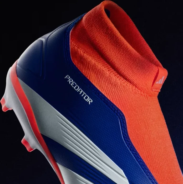 adidas Predator League Laceless FG lucid blue/cloud white/solar red