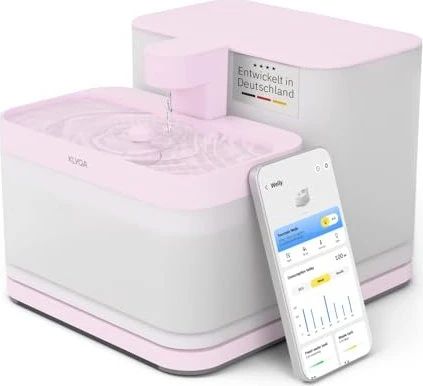 Klyqa Smart-Trinkbrunnen, 3.5ml, weiß/rosa