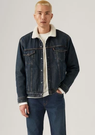 Levi's Sherpa Trucker Relaxed Fit Jeansjacke night shadows (Herren)