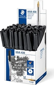 Staedtler Stick 430 Kugelschreiber schwarz, 50er-Pack