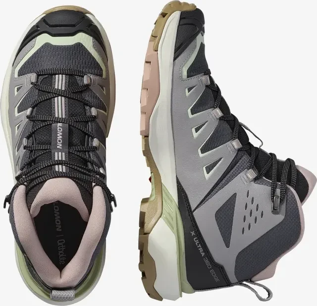 Salomon X Ultra 360 Edge Mid GTX nine iron/gull/lime cream (Damen)
