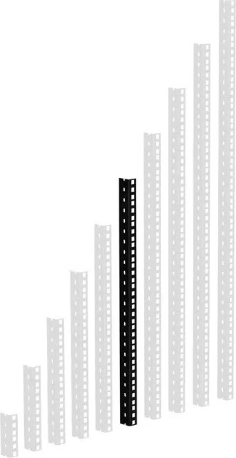 Adam Hall HD Rackschiene schwarz 12 HE