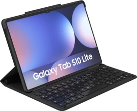 Samsung Neon Keyboard Case mit AI-Taste für Galaxy Tab S10 Lite/Tab S10 FE, schwarz, DE