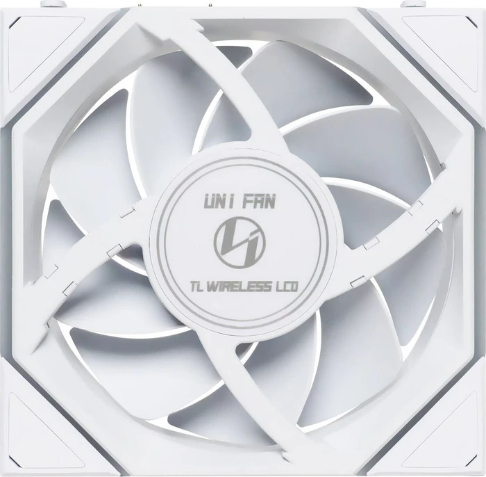 Lian Li Uni Fan TL LCD Wireless 120 RGB, weiß, LED-Steuerung, 120mm, 3er-Pack