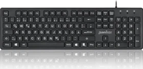 Perixx Periboard-117, schwarz, USB, DE (11467)