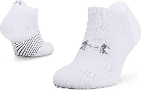 Under Armour Armour Dry Run No Show Laufsocken white/halo gray