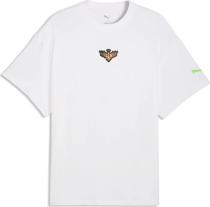 Puma Melo Alwayz On 1 Basketball T-Shirt kurzarm puma white/puma silver (Herren)